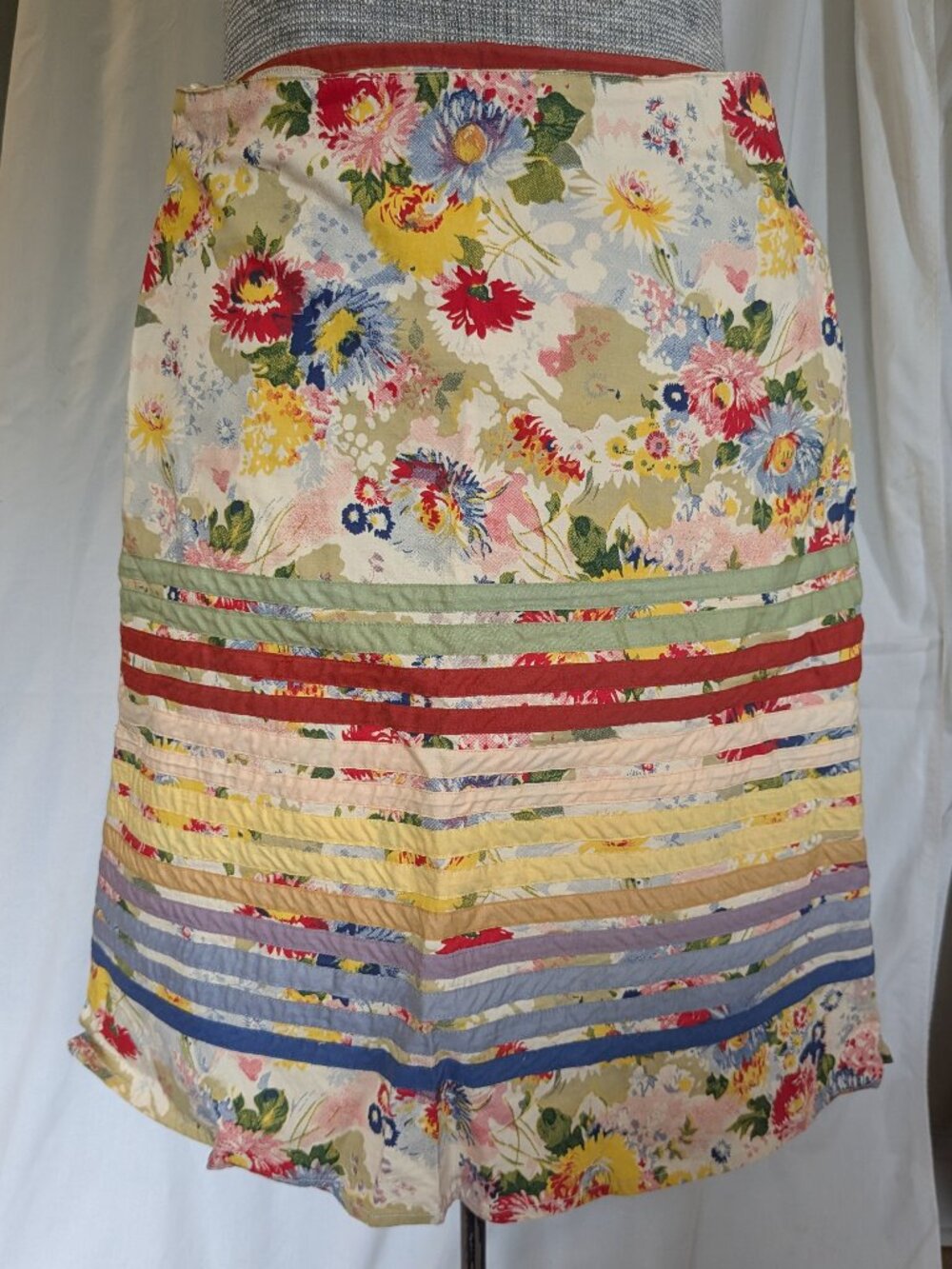 Odille floral ribbon cotton skirt size 4